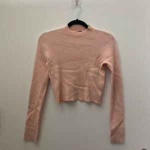 Brandy Melville pink crop sweater